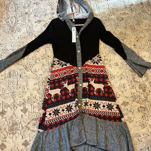 New woman’s Holiday hooded dress